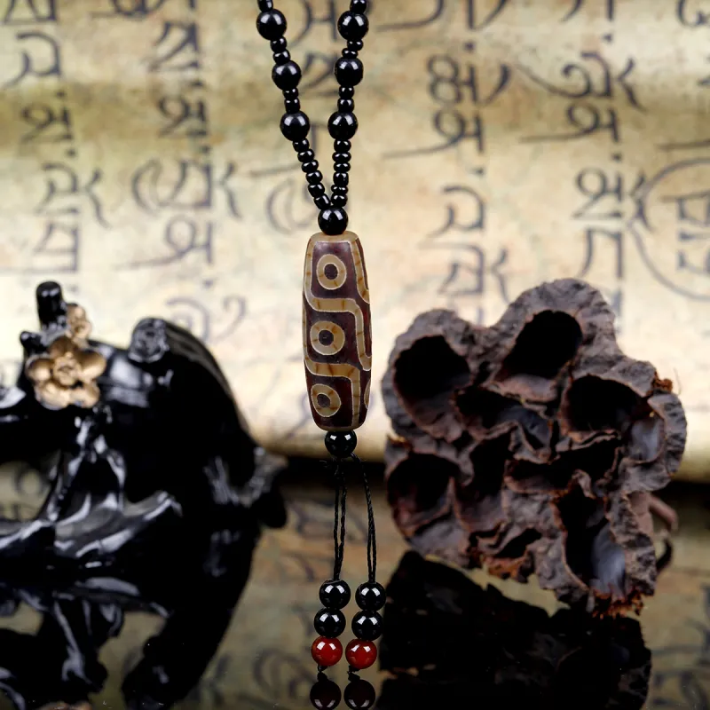 Yi Zhen Ge Agate Jade Necklaces Unisex-5
