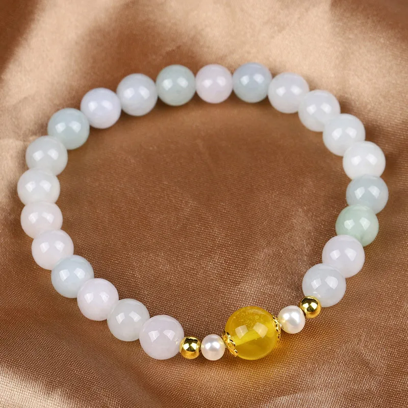 Yi Zhen Ge Glutinous Jade Jadeite Bracelets Women's-8