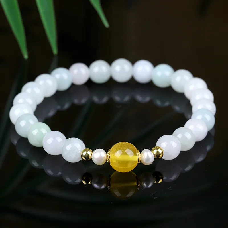 Yi Zhen Ge Glutinous Jade Jadeite Bracelets Women's-2