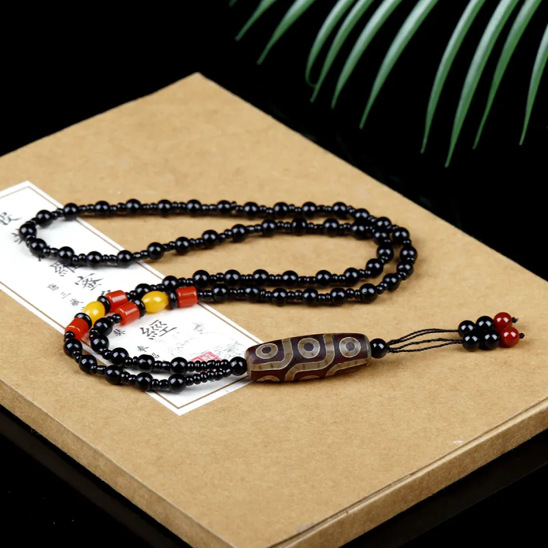Yi Zhen Ge Agate Jade Necklaces Unisex-3