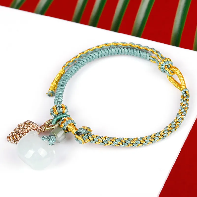 Yi Zhen Ge Glutinous Jade Jadeite Bracelets Unisex-2