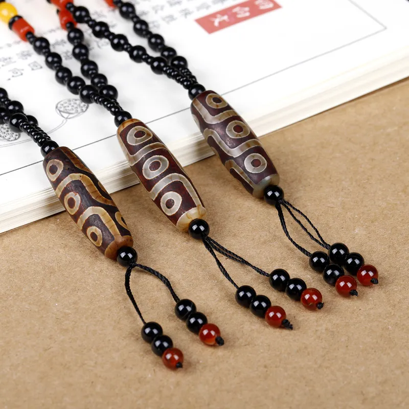 Yi Zhen Ge Agate Jade Necklaces Unisex-6
