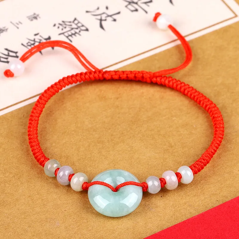 Yi Zhen Ge Glutinous Jade Jadeite Bracelets Unisex-2