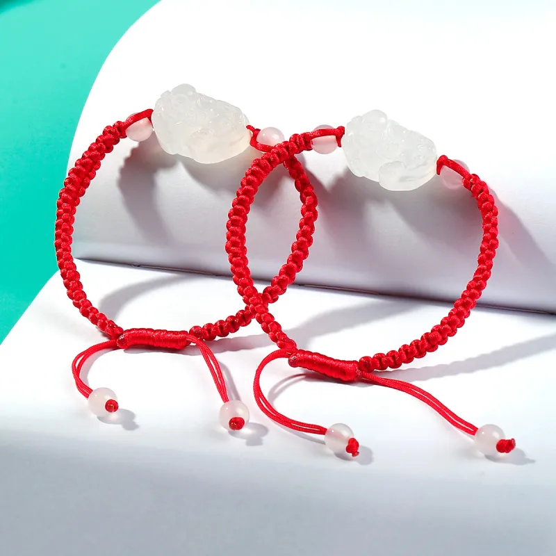 Yi Zhen Ge Chalcedony Jade Bracelets Unisex Chalcedony-9