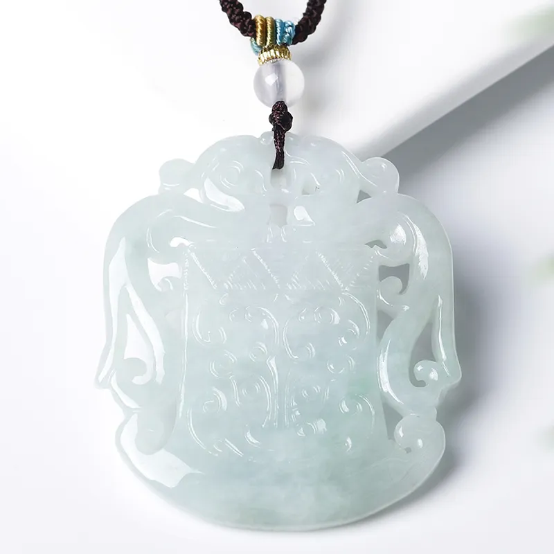 Yi Zhen Ge Glutinous Jade Jadeite Necklaces Unisex-3
