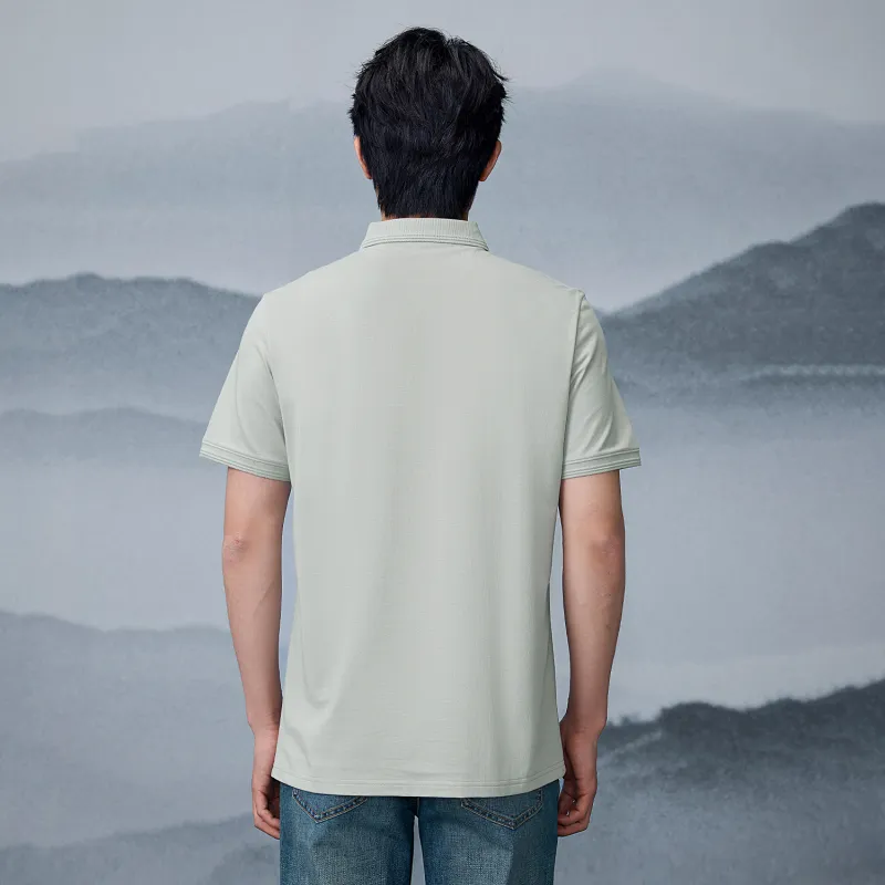 HLA The Mountain Is Not In The High Series Polo Shirt Unisex-13