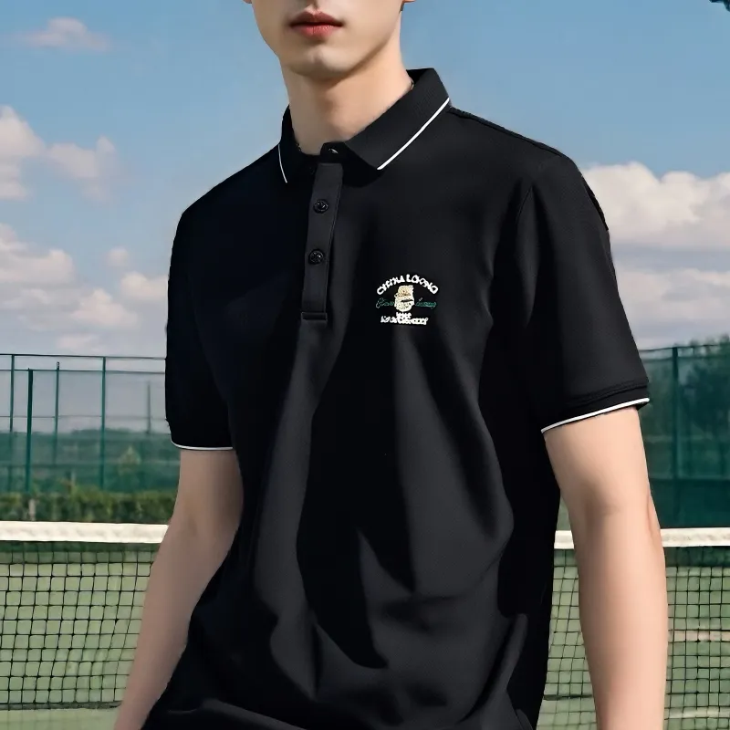 HLA Chinese Dragon Series Polo Shirt Men's-29