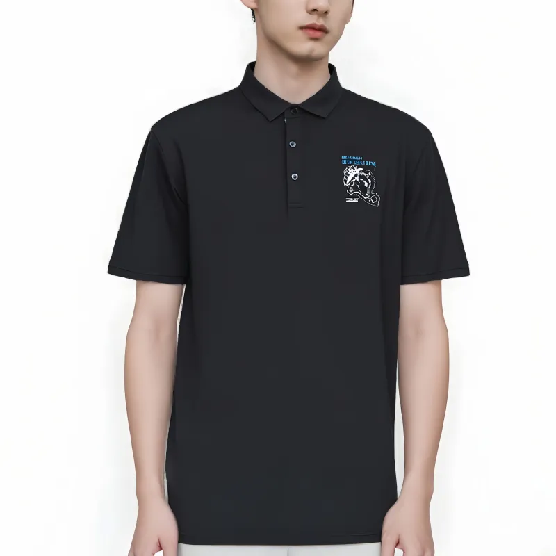 HLA x SANTI,LIANMINGKUAN Short Sleeved Polo Shirt Men's-2