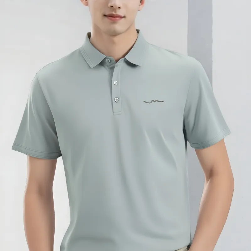 HLA The Mountain Is Not In The High Series Polo Shirt Unisex-11