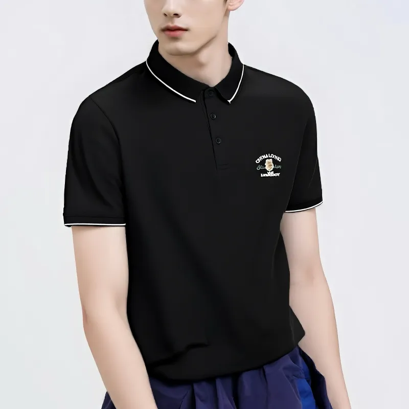 HLA Chinese Dragon Series Polo Shirt Men's-13