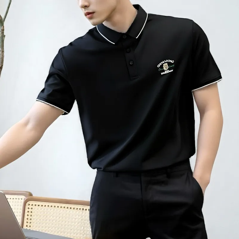 HLA Chinese Dragon Series Polo Shirt Men's-28