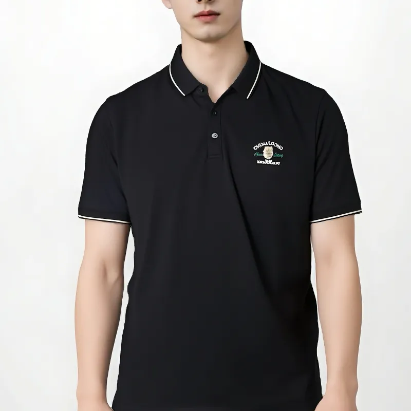 HLA Chinese Dragon Series Polo Shirt Men's-15