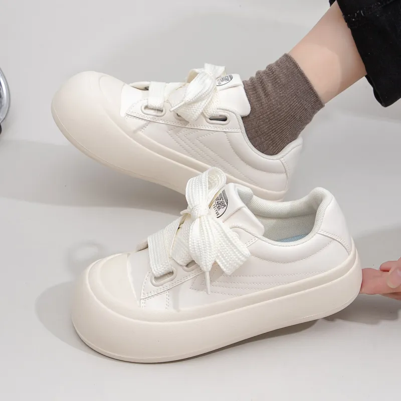 Feiyue Anti-Slip Wear-Resistant Low-Top Skateboard Shoes Women's Beige-5