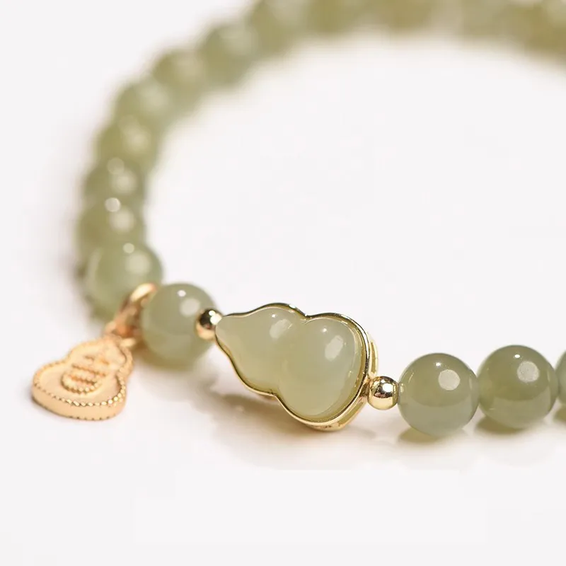 GRACE GIRL Bracelets Pale Greenish White Jade Women's-2