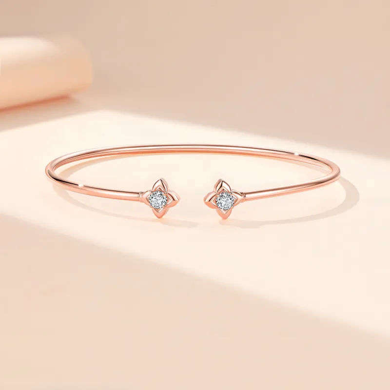 GRACE GIRL 925 Sterling Silver Bangles Women's-1