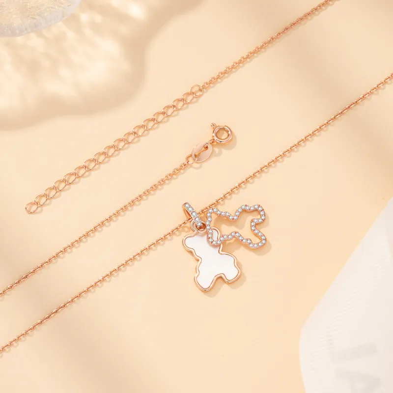 GRACE GIRL S925 Silver Necklaces Women's-4