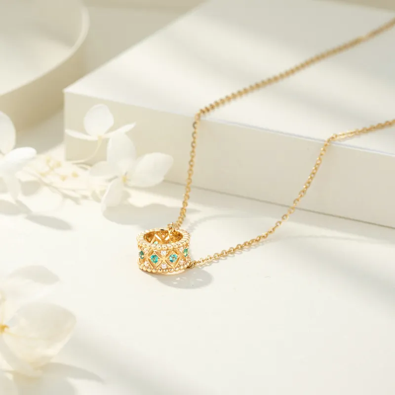 GRACE GIRL 18K Gold Necklaces Women's-2