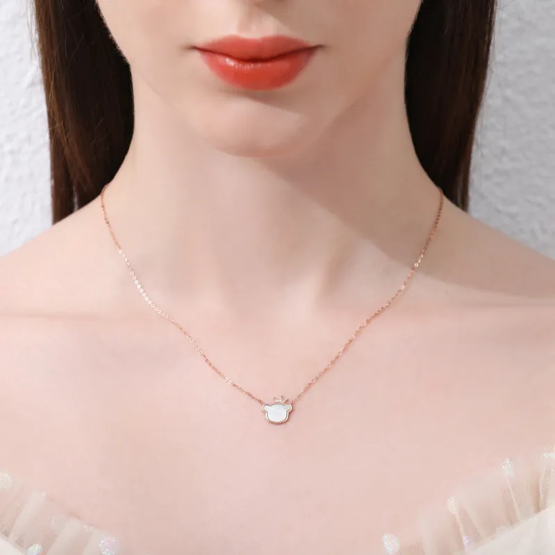 GRACE GIRL 925 Sterling Silver Necklaces Women's-4