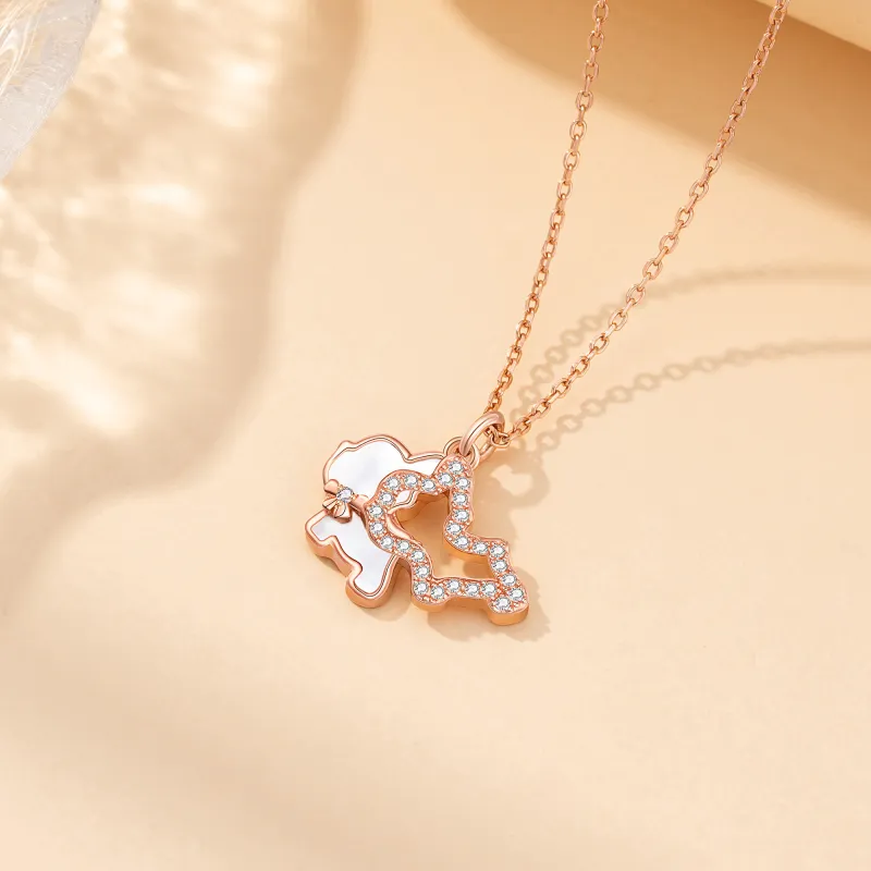 GRACE GIRL S925 Silver Necklaces Women's-4