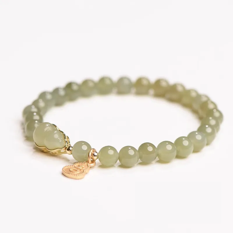 GRACE GIRL Bracelets Pale Greenish White Jade Women's-1