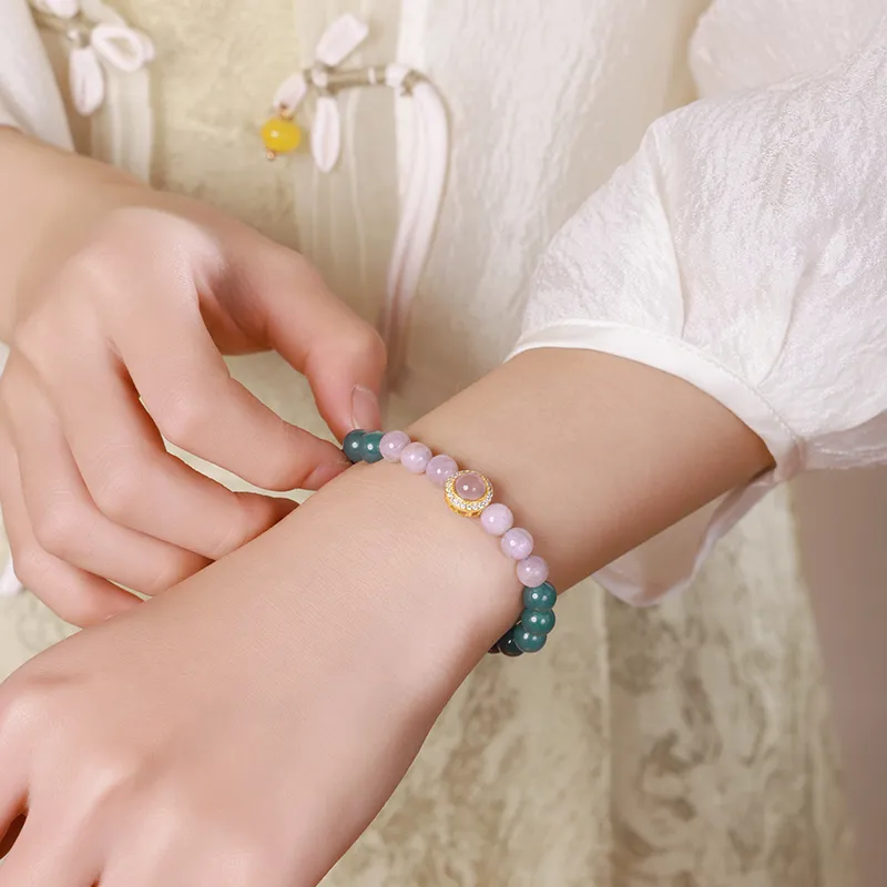 With The Heart Of The Jade Ice Glutinous Bracelets Women's-2