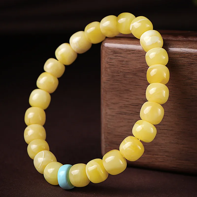 With The Heart Of The Jade Amber Jade Bracelets Unisex-4