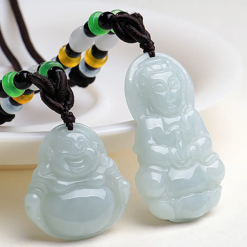 With The Heart Of The Jade Bean Type Jadeite Necklaces Women's-18