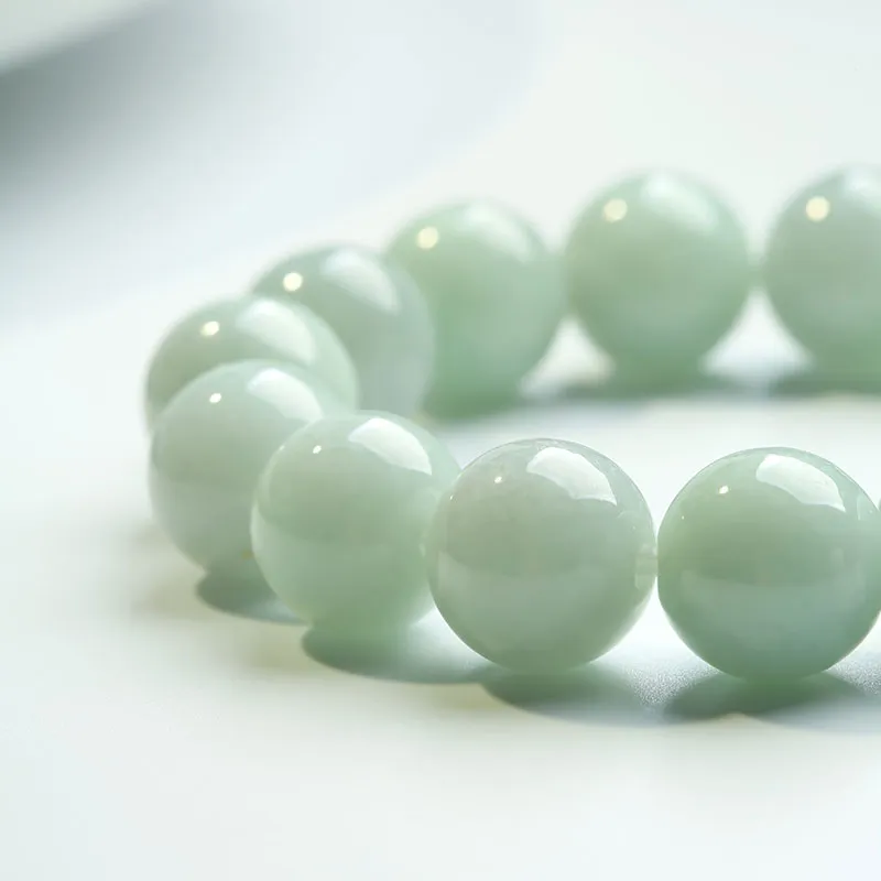 With The Heart Of The Jade Glutinous Jade Jadeite Bracelets Unisex-6