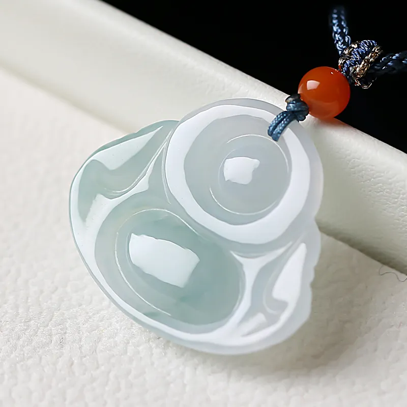 With The Heart Of The Jade Glutinous Jade Jadeite Necklaces Women's-5