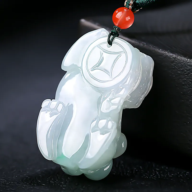 With the heart of the jade Jadeite Necklaces Unisex-17