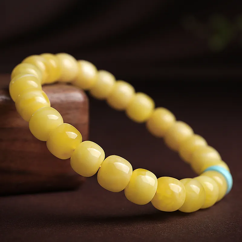 With The Heart Of The Jade Amber Jade Bracelets Unisex-6