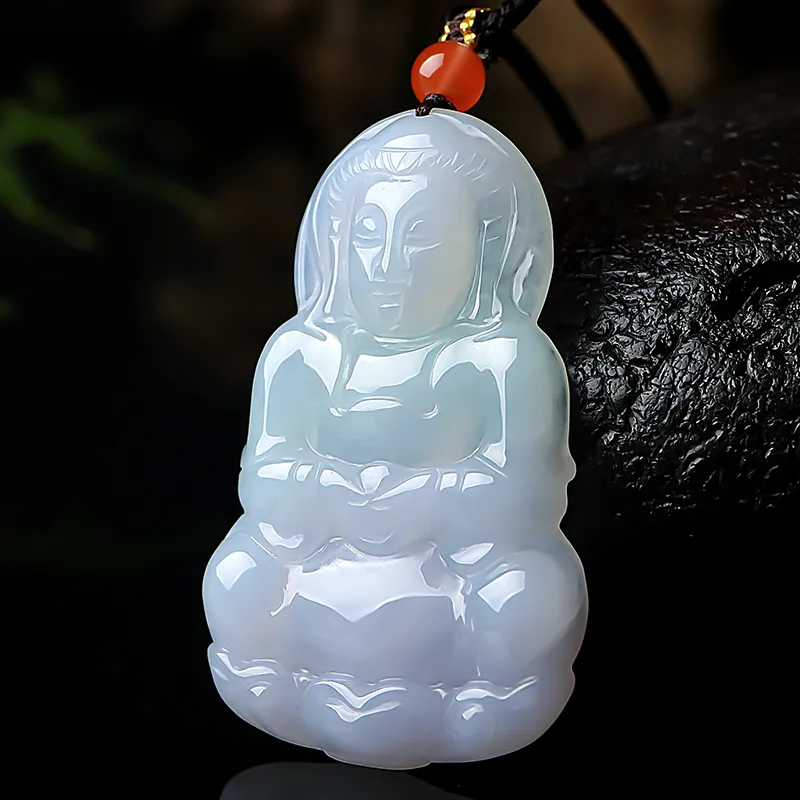 With The Heart Of The Jade Glutinous Jade Necklaces Men's-6