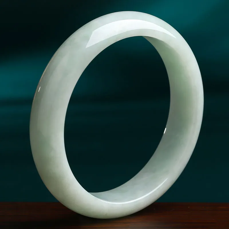 With The Heart Of The Jade Bean Type Jadeite Bangles Women's-9
