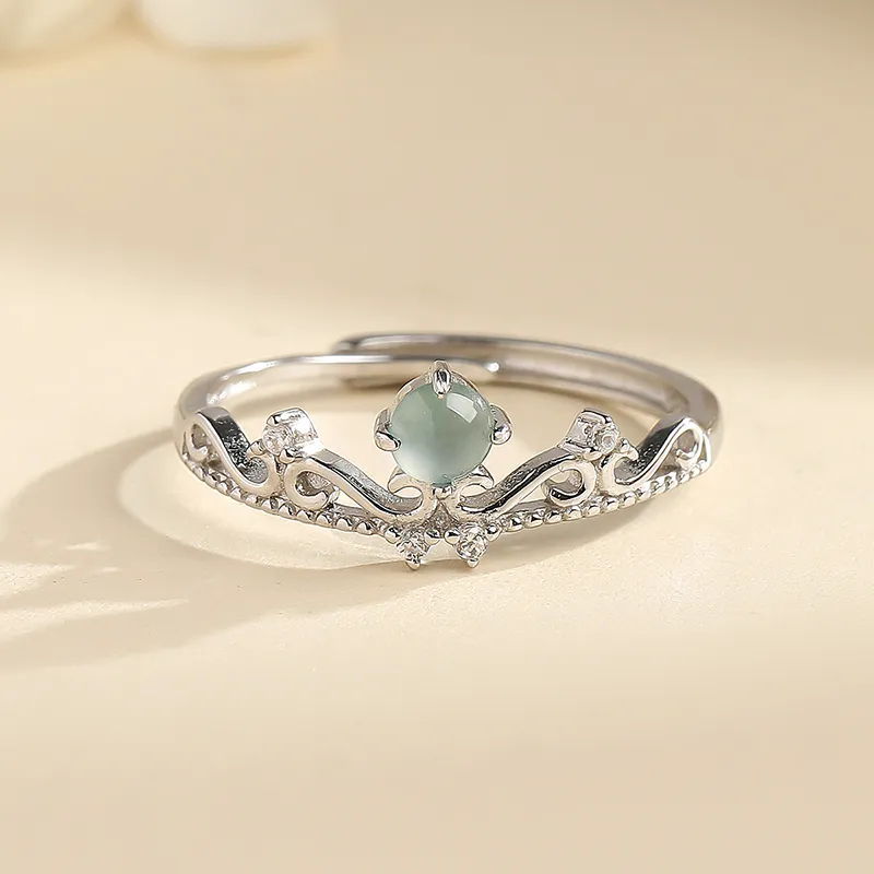With The Heart Of The Jade Glutinous Jade Rings Women's-2