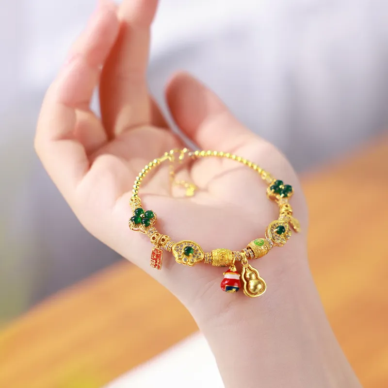 With The Heart Of The Jade Ice Glutinous Bracelets Women's-2