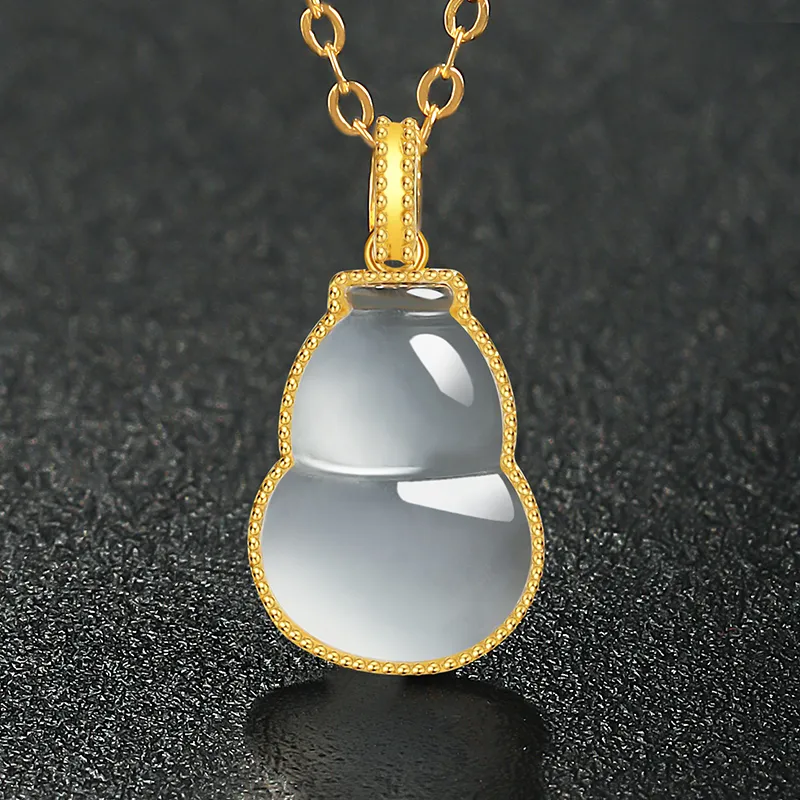 With The Heart Of The Jade Ice Glutinous Jadeite Necklaces Women's-1