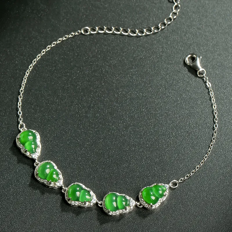 With The Heart Of The Jade Ice Glutinous Jadeite Bracelets Women's-6