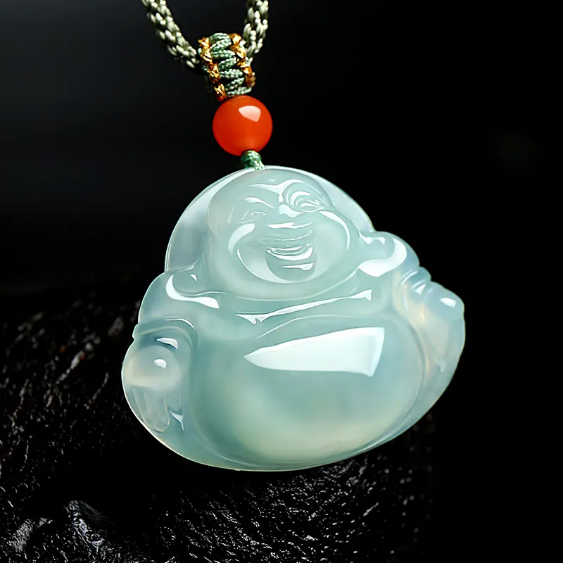 With The Heart Of The Jade Ice Glutinous Jadeite Necklaces Women's-3