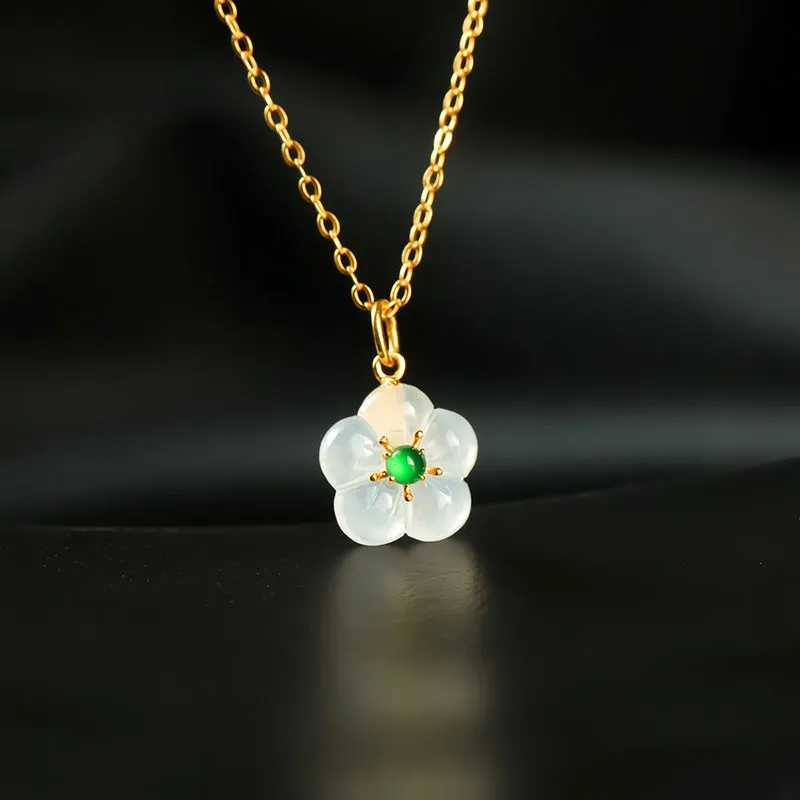 With the heart of the jade Jadeite Necklaces Women's-4