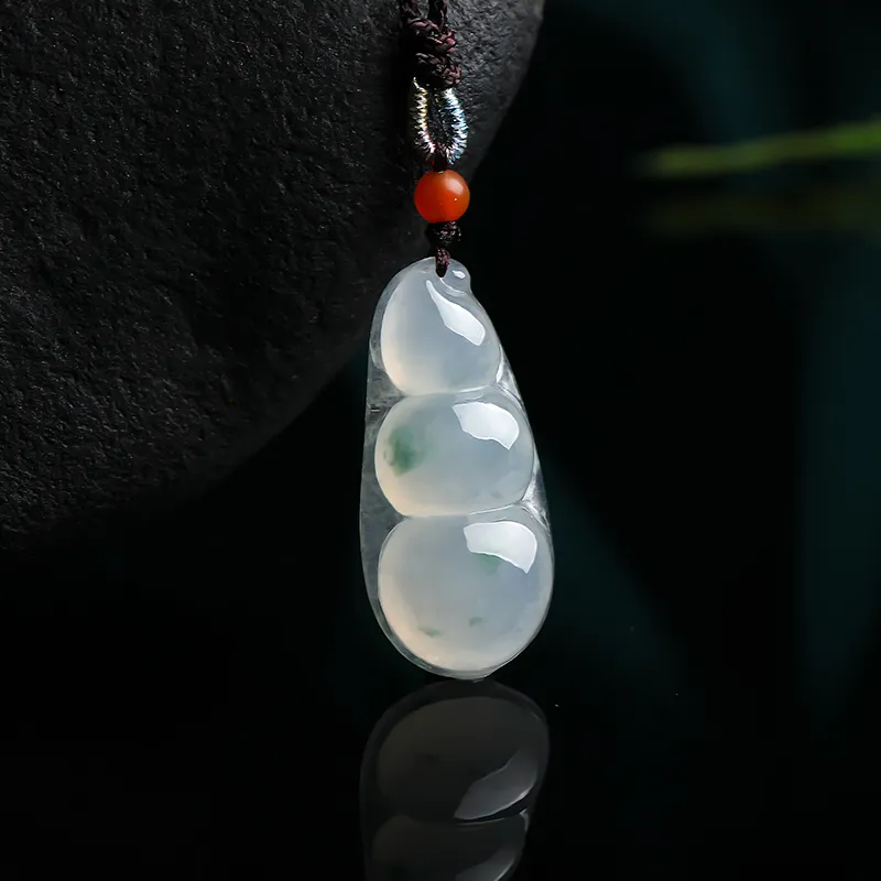 With The Heart Of The Jade Ice Glutinous Jadeite Necklaces Unisex-2