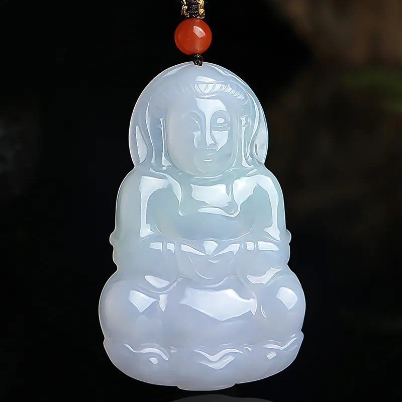 With The Heart Of The Jade Glutinous Jade Necklaces Men's-2