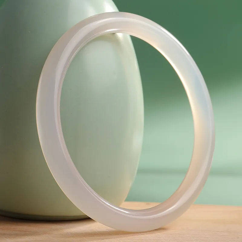 With The Heart Of The Jade Chalcedony Bangles Women's-6