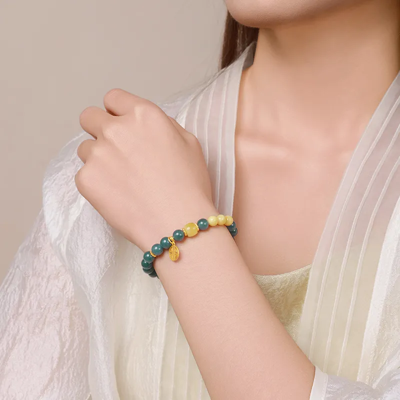With The Heart Of The Jade Ice Glutinous Bracelets Women's-16