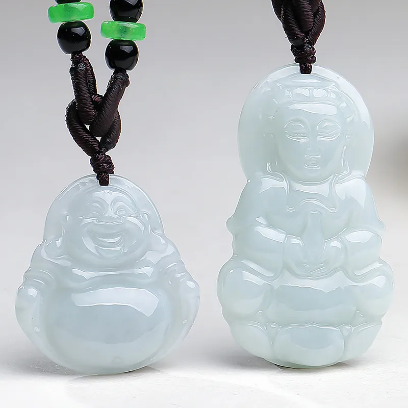 With The Heart Of The Jade Bean Type Jadeite Necklaces Women's-15