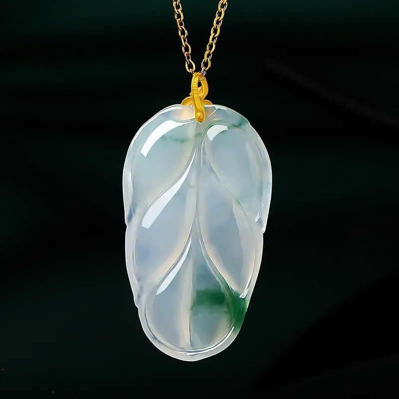 With The Heart Of The Jade Ice Glutinous Jadeite Necklaces Women's-6