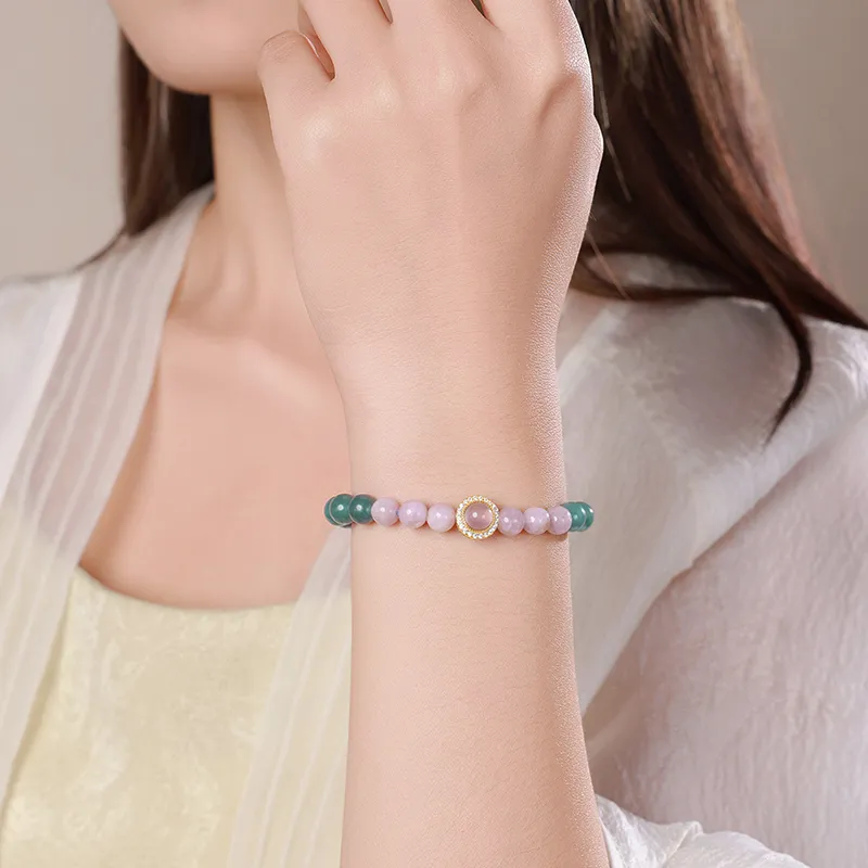 With The Heart Of The Jade Ice Glutinous Bracelets Women's-3