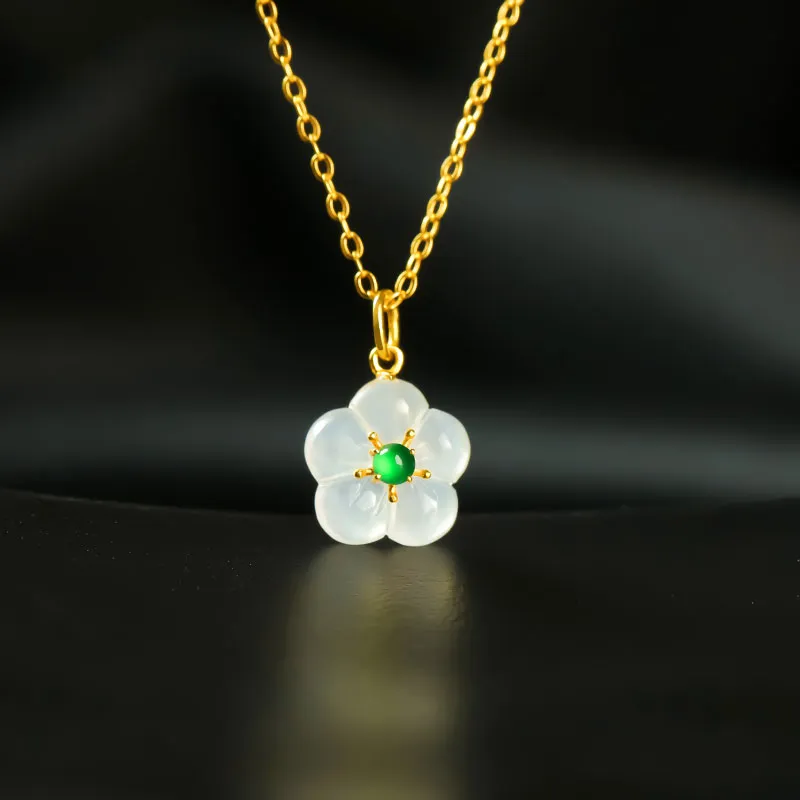 With the heart of the jade Jadeite Necklaces Women's-2