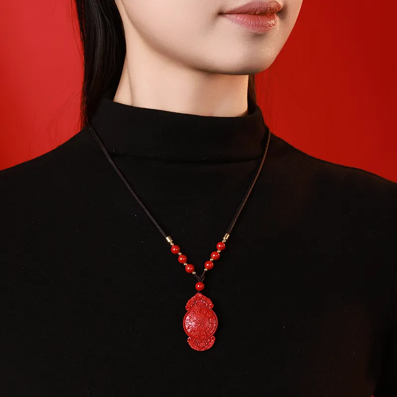 With The Heart Of The Jade Necklaces Unisex-2