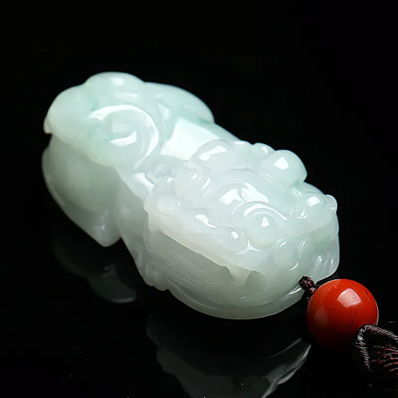 With The Heart Of The Jade Bean Type Jadeite Necklaces Unisex-12