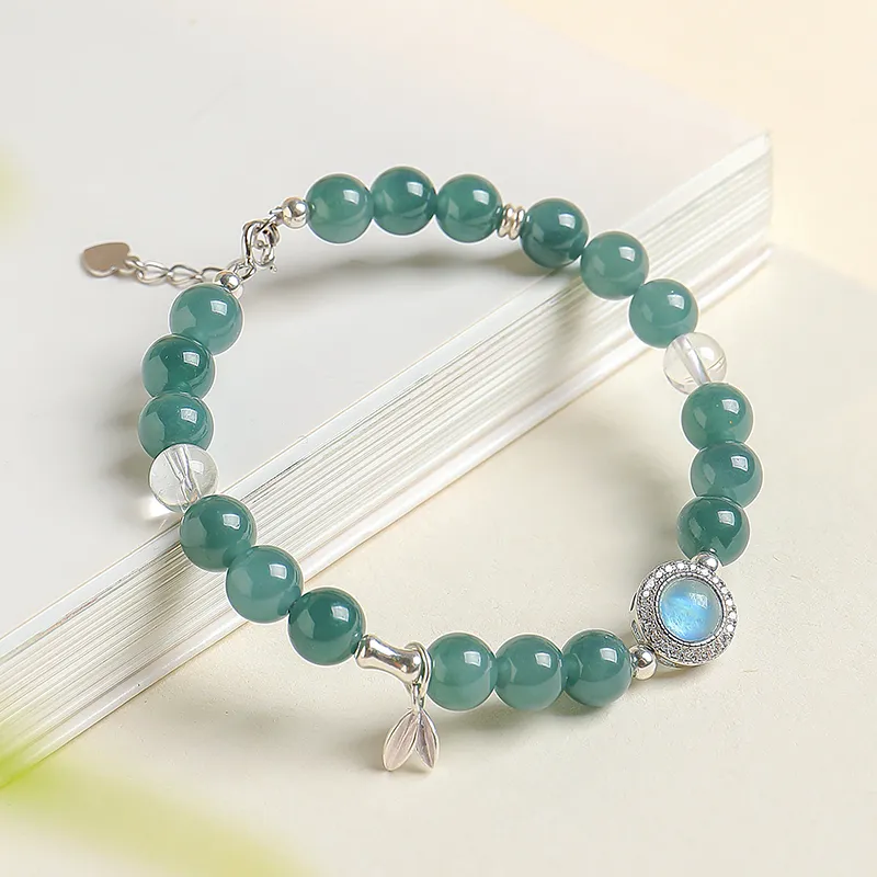 With The Heart Of The Jade Ice Glutinous Jadeite Bracelets Women's-4